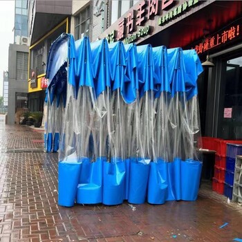 衡阳烧烤雨棚户外停车遮阳棚伸缩推拉雨棚仓库棚