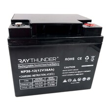 12v38ah机房供电电池铅酸电池免维护UPSEPS机房供电