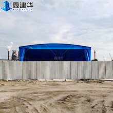 青岛市附近的即墨销售电动伸缩雨蓬活动仓库雨棚图片
