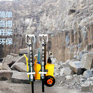 宜昌岩石开山静态开采设备大型液压破石机液压分裂机图片2