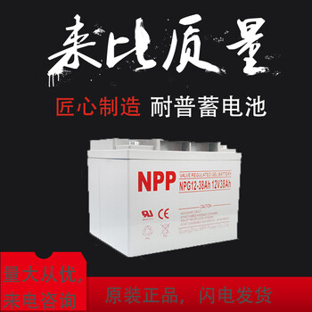 NPP耐普NP12-3812V38AH原装铅酸免维护蓄电池厂家