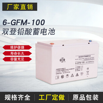 双登蓄电池12V100AH双登6-GFM-100免维护蓄电池UPSEPS用电瓶
