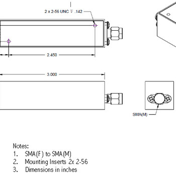 KRELECTRONICS带通滤波器3131-16.6