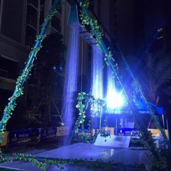 大型戶外商場景區(qū)特色網紅瀑布水簾游樂設施水幕秋千可定制出租售
