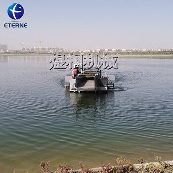 漂浮物垃圾清理機(jī)械大型河面垃圾打撈船水草打撈清潔船
