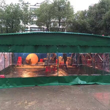 西安中赞生产推拉雨棚,物流蓬,宵夜蓬,工厂雨棚图片