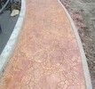 广西环保压花地坪材料公园百色绿化混凝土压膜地坪施工工程