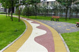 江苏泰州生产厂家高品质低价格水泥透水路面彩色地坪道路工程
