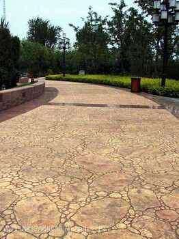 新疆公园绿化带地面施工哈密彩色压印模地坪模具生产厂家