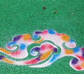 广东游乐园景观墙面设计云浮彩色透水混凝土生态材料批发商