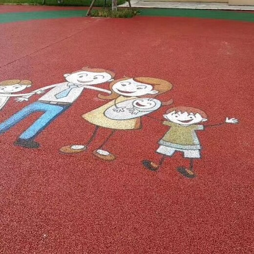 广西幼儿园地面施工项目承接来宾彩色透水地坪沥青路面改造