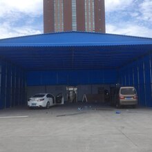 中赞生产工厂雨棚推拉棚物流棚大排档帐篷遮雨棚图片