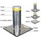 山东升降柱，遥控挡车柱，济南学校防撞柱图片1