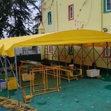 推拉移动雨棚大排档烧烤夜市蓬物流园雨棚停车库蓬遮阳蓬图片