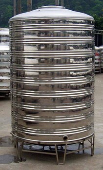 珠海斗门不锈钢圆柱形水箱圆形保温水箱不锈钢圆水箱水塔