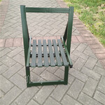 山东狼牙野战折叠便携椅军绿钢木折叠椅作训椅户外折叠凳