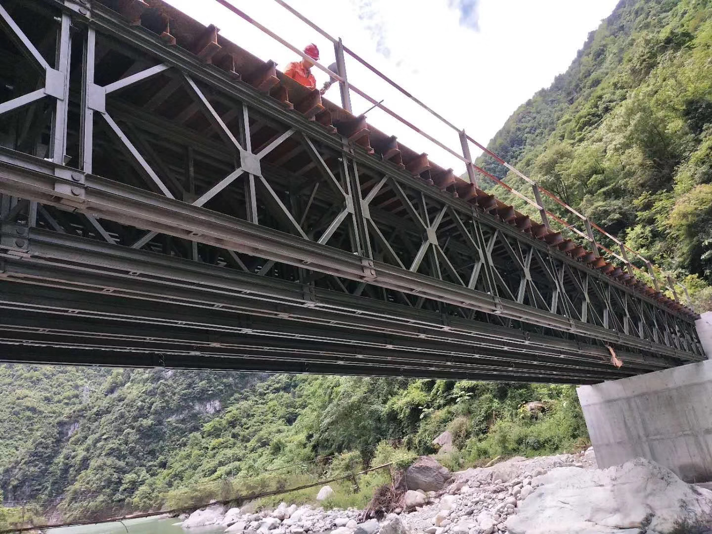 河北沧州321型装配式公路钢桥钢便桥贝雷桥厂家直销