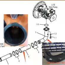 陕西省宝鸡市小松PC220-8液压泵吸油管20Y-62-41321