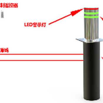 供应湖北全自动液压升降柱防撞柱隔离墩挡车器阻车器