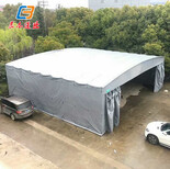 广州花都大型仓储蓬推拉雨棚厂家，大型停车雨篷供应图片0