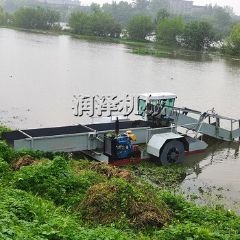 广东大型河道水面杂草垃圾打捞船水面除草保洁船