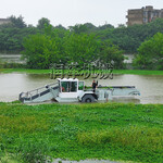 江苏大型河道水面杂草垃圾打捞船水生植物收割割草船水面保洁船