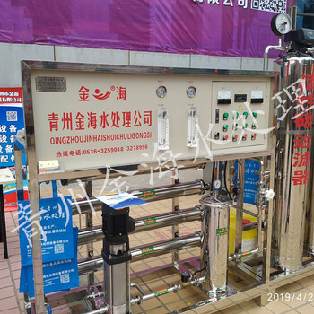 青州金海RO反渗透大型工业商用纯净水处理设备农村地下井水过滤