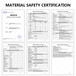 通化化学品MSDS需要的资料,化学品安全技术说明书
