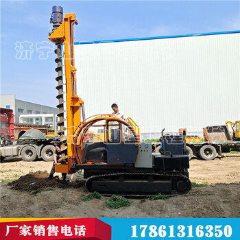 山地光伏改造用打樁機可螺旋鉆孔沖擊器鉆孔打樁機滑移式打樁機