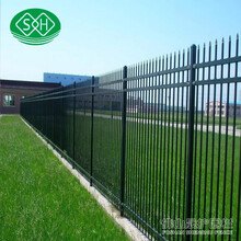 学校外围围墙栅栏照片幼儿园防护围栏江门校园安全防护栏