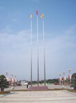 西安不锈钢旗杆9米学校12米广场旗杆电动锥形旗杆15米接受定制