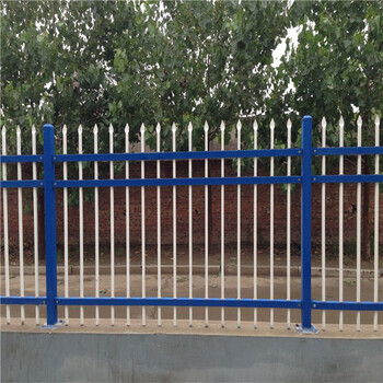 西安锌钢护栏庭院围墙护栏小区安全防护栅栏室外铁艺栏杆