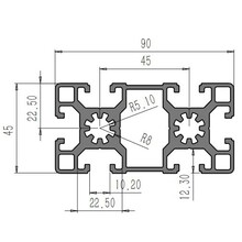 上海工业铝型材铝合金型材用于设备防护罩围栏等