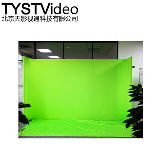 摄影绿幕拍照道具背景抠图布绿箱布直播厅虚拟VR游戏抠像绿布图片2