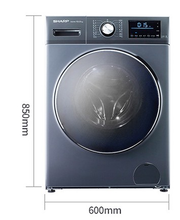 日本夏普全自动变频滚筒式洗衣机空气洗洗烘一体机XQG100-6369W-H