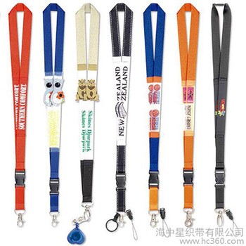 厂家热转印丝印LOGO挂带手机吊绳工作证挂带展会挂绳Lanyard