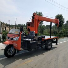 农用3吨小型园林吊树木吊运一体机三轮自备吊机厂家图片