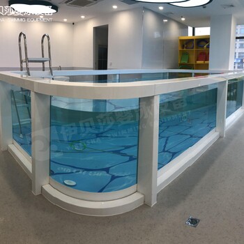 室内大型钢化玻璃儿童泳池戏水池室内大型恒温泳池,亲子泳池