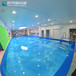 美觀又安全的超白玻璃泳池大型親子游泳池定制
