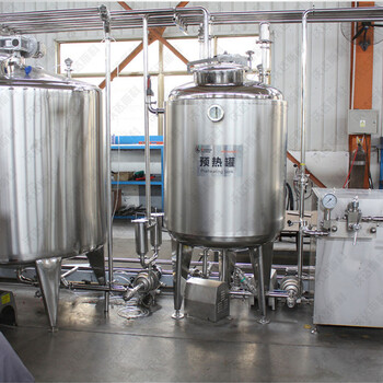 乳品生产线设备厂家牛奶生产线预热罐牛奶杀菌加工设备