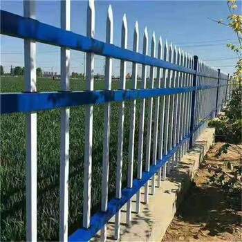 陕西围墙锌钢护栏学校小区防护栏栅栏别墅锌钢围栏隔离栏