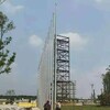 新疆不锈钢旗杆户外9米12米手动学校企业升降锥形金属杆