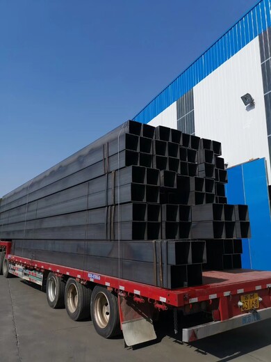 Q355B大口径方管钢结构工程用300x200x6厚壁方矩管切割零售