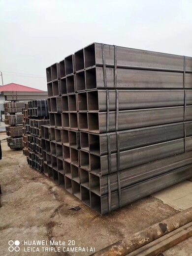 Q345C薄壁方管钢梁柱用250x120x10低合金方形钢定尺全尺寸标注