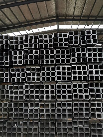 Q355B厚壁矩形管钢梁柱用50x50x5热镀锌方矩管切割零售