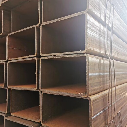 Q235B厚壁矩形管钢结构工程用200x125x10热轧矩形管切割零售