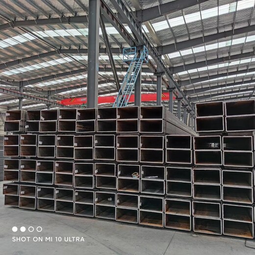 Q345C大口径方管钢结构用120x100x5低合金方矩管壁厚均匀