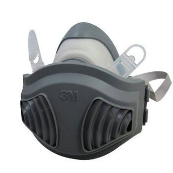 防尘毒呼吸防护套装-双滤盒防毒半面罩-6001滤毒盒-5N11过滤棉