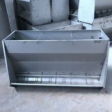 猪用不锈钢料槽单双面料槽保育猪育肥猪双面自动下料采食槽