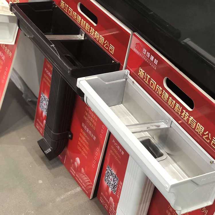 北京東城天溝 彩鋁成品檐溝尺寸計算  鋁合金落水管